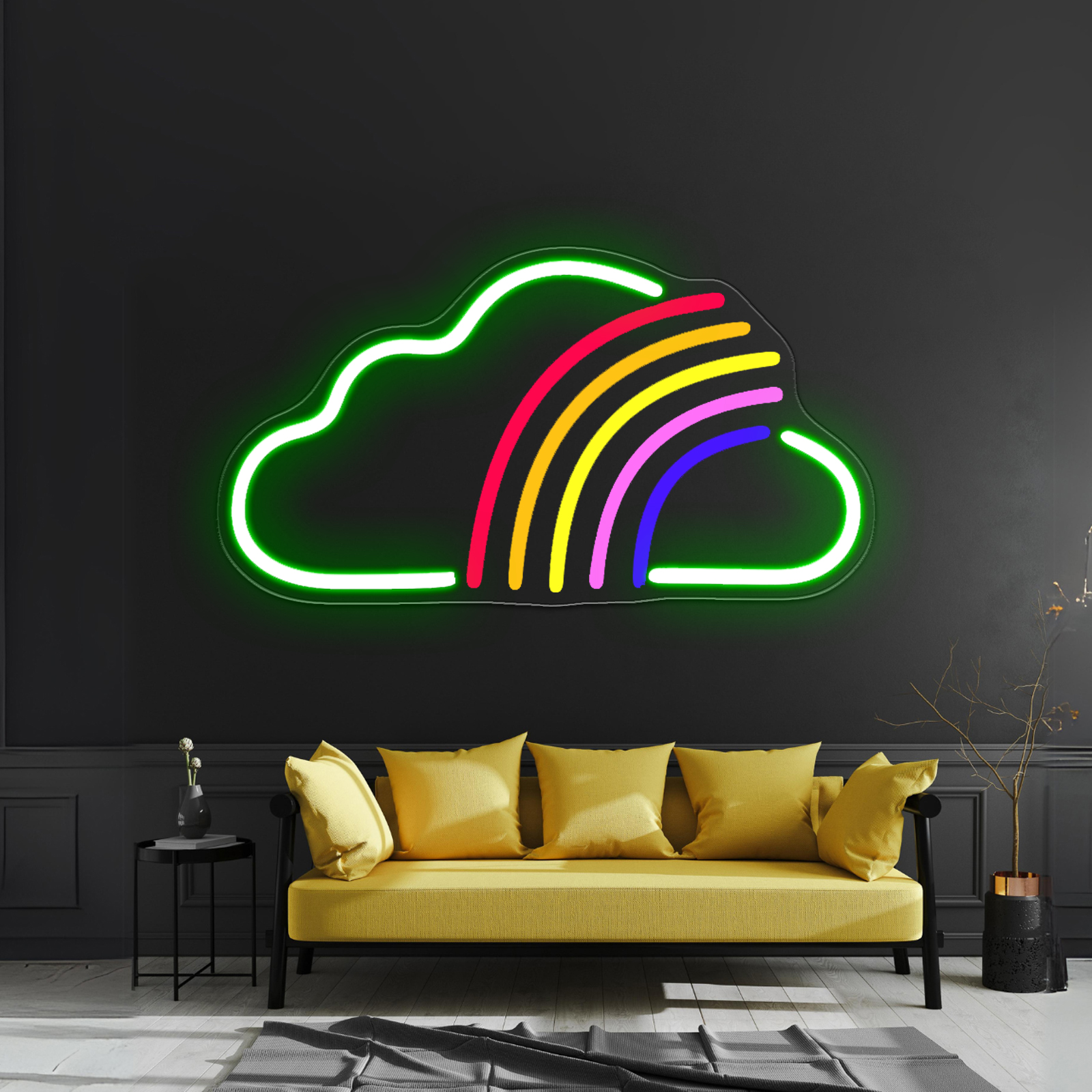 colorful neon_绿色