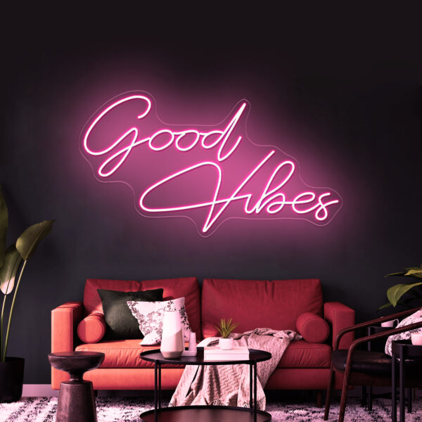 Good Vibes Neon Sign - Image 3