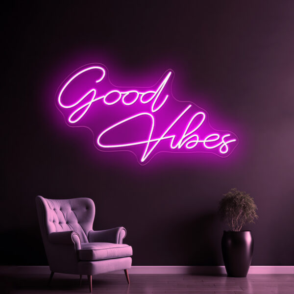 Good Vibes Neon Sign - Image 4
