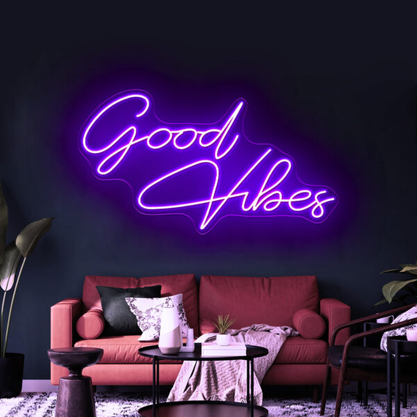 Good Vibes Neon Sign - Image 2