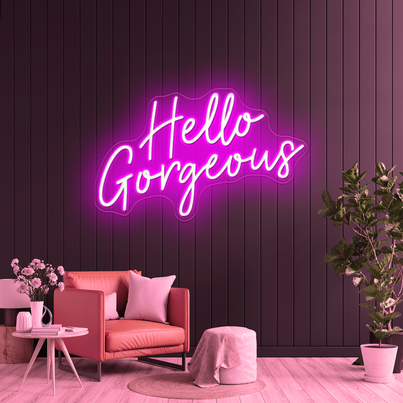 hello gorgeous_深粉色