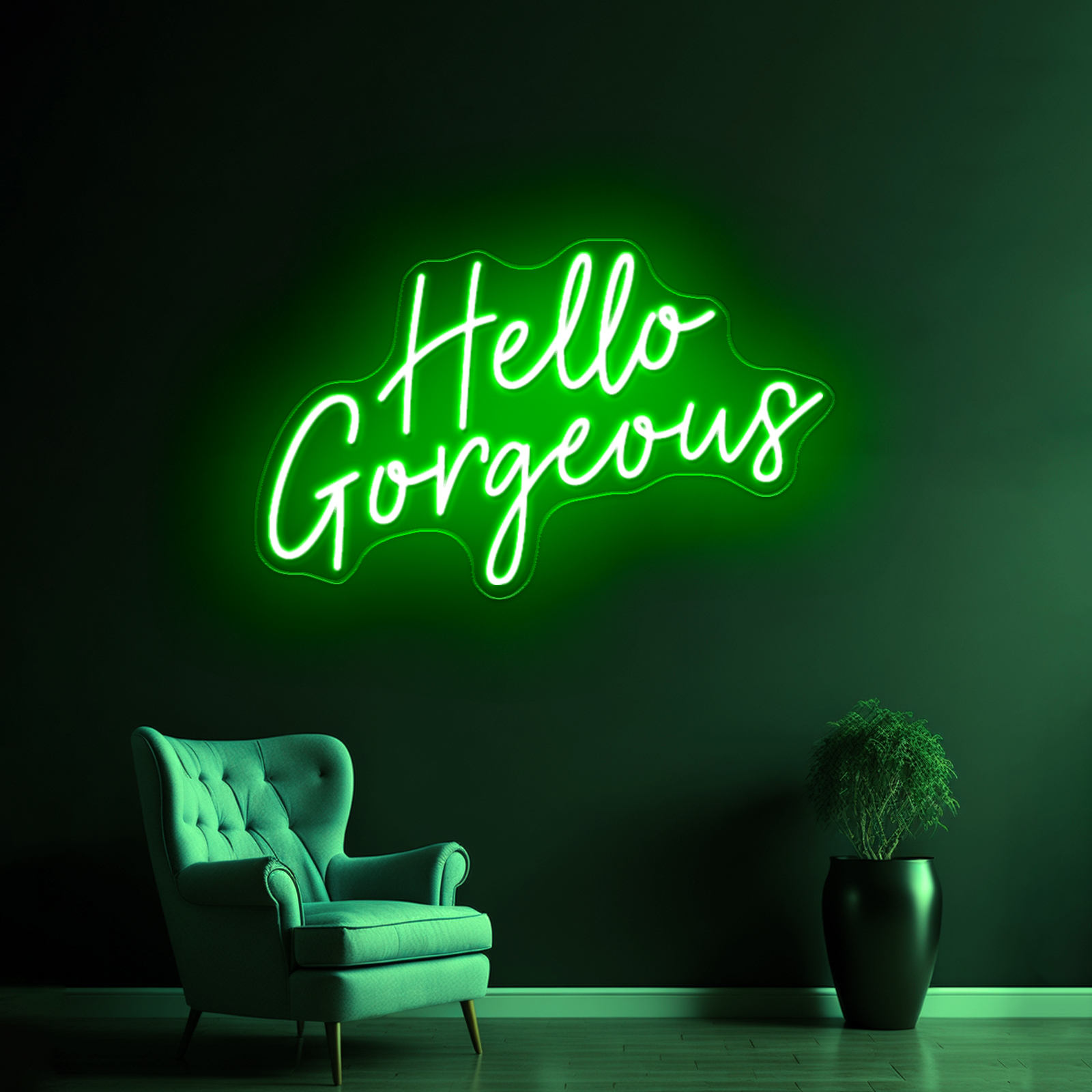 hello gorgeous_绿色