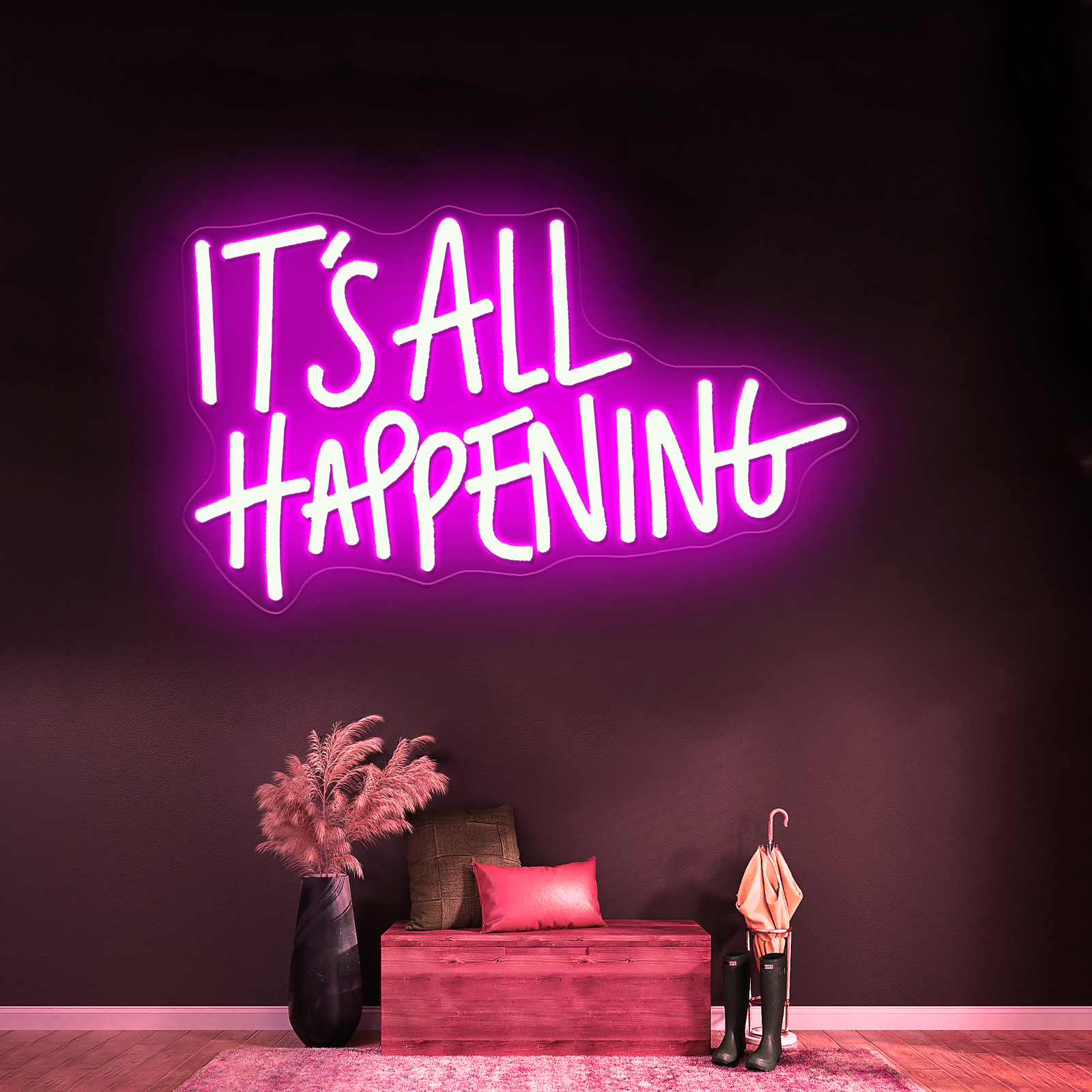it's all happening_深粉色