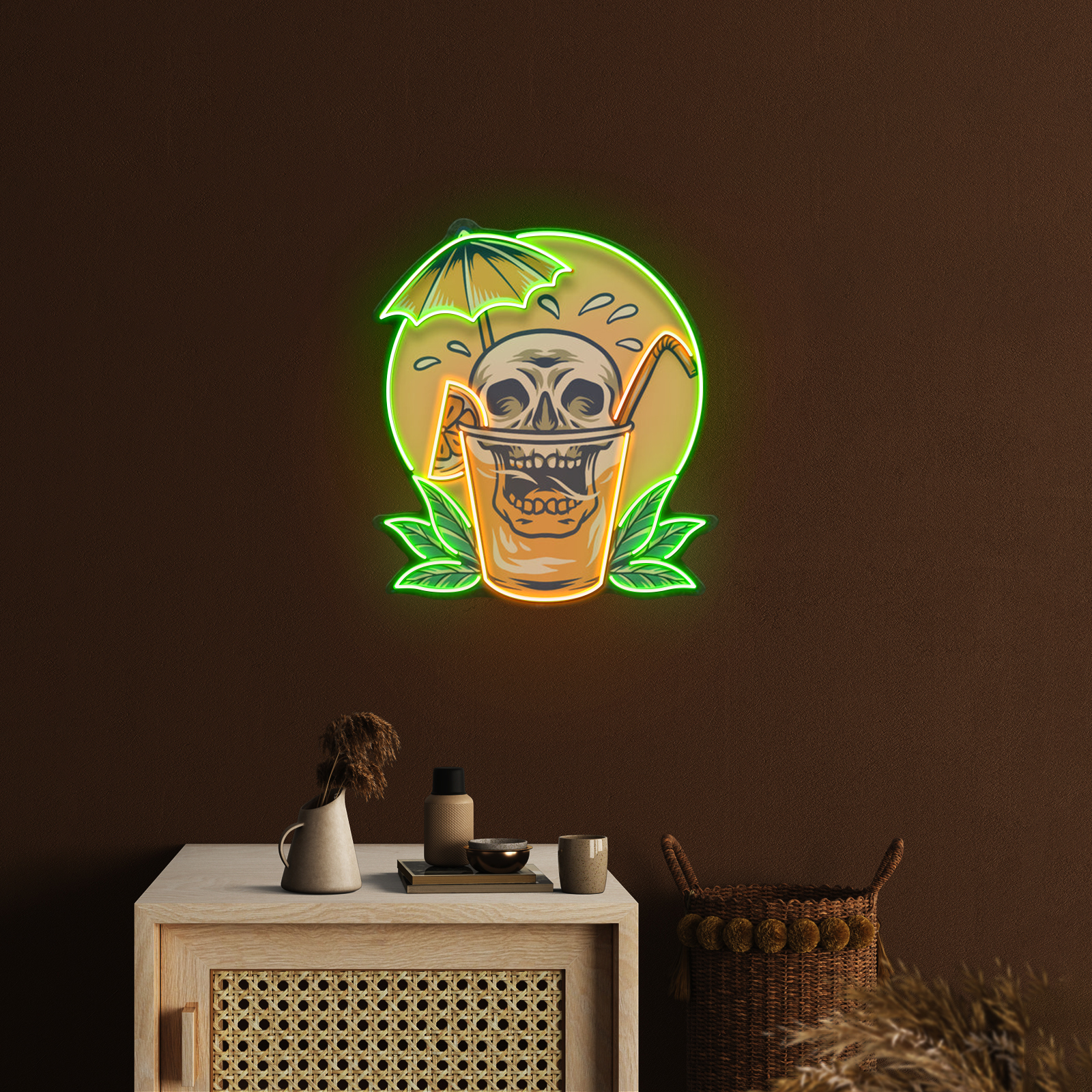 skull pineapple_绿色