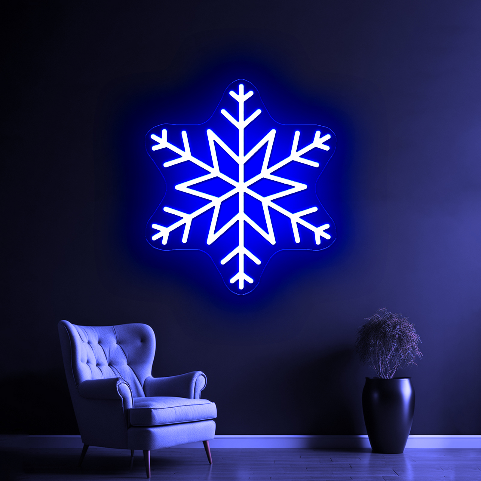 snowflake emoji_蓝色