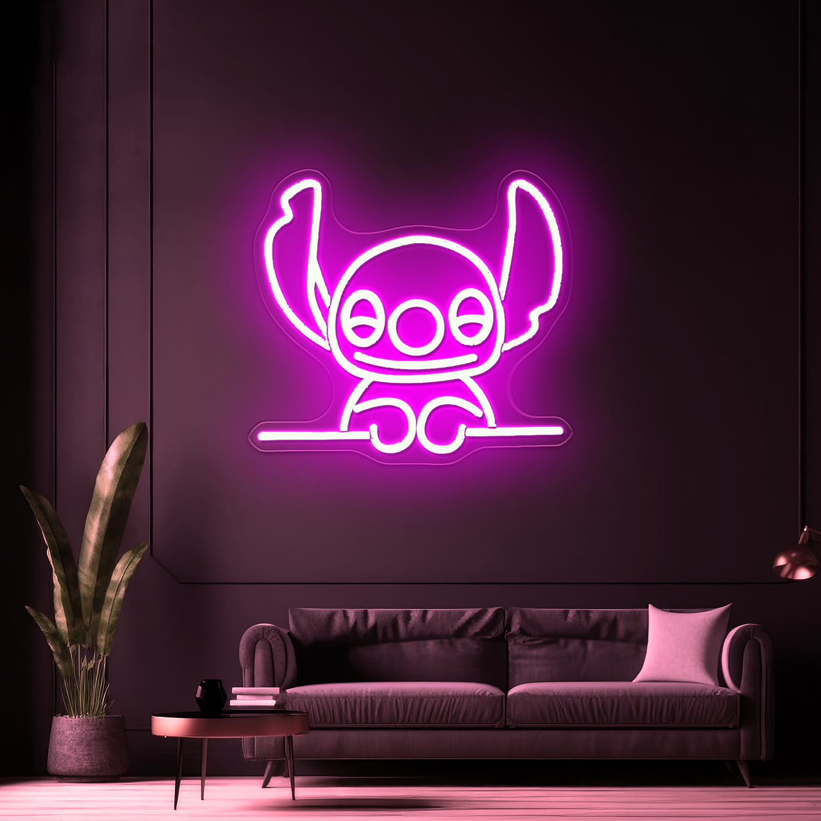 stitch face_深粉色