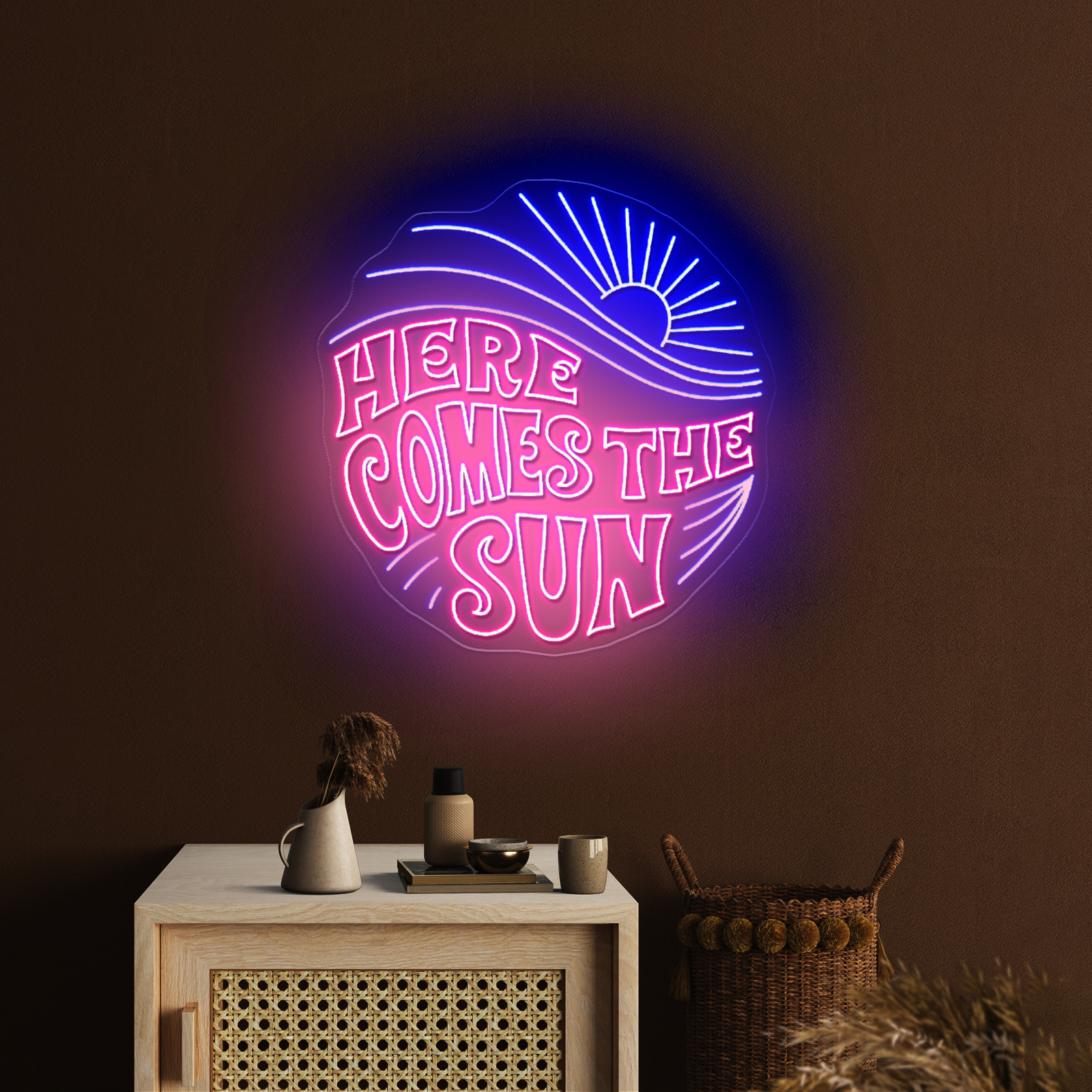 here comes that sun_桃粉色