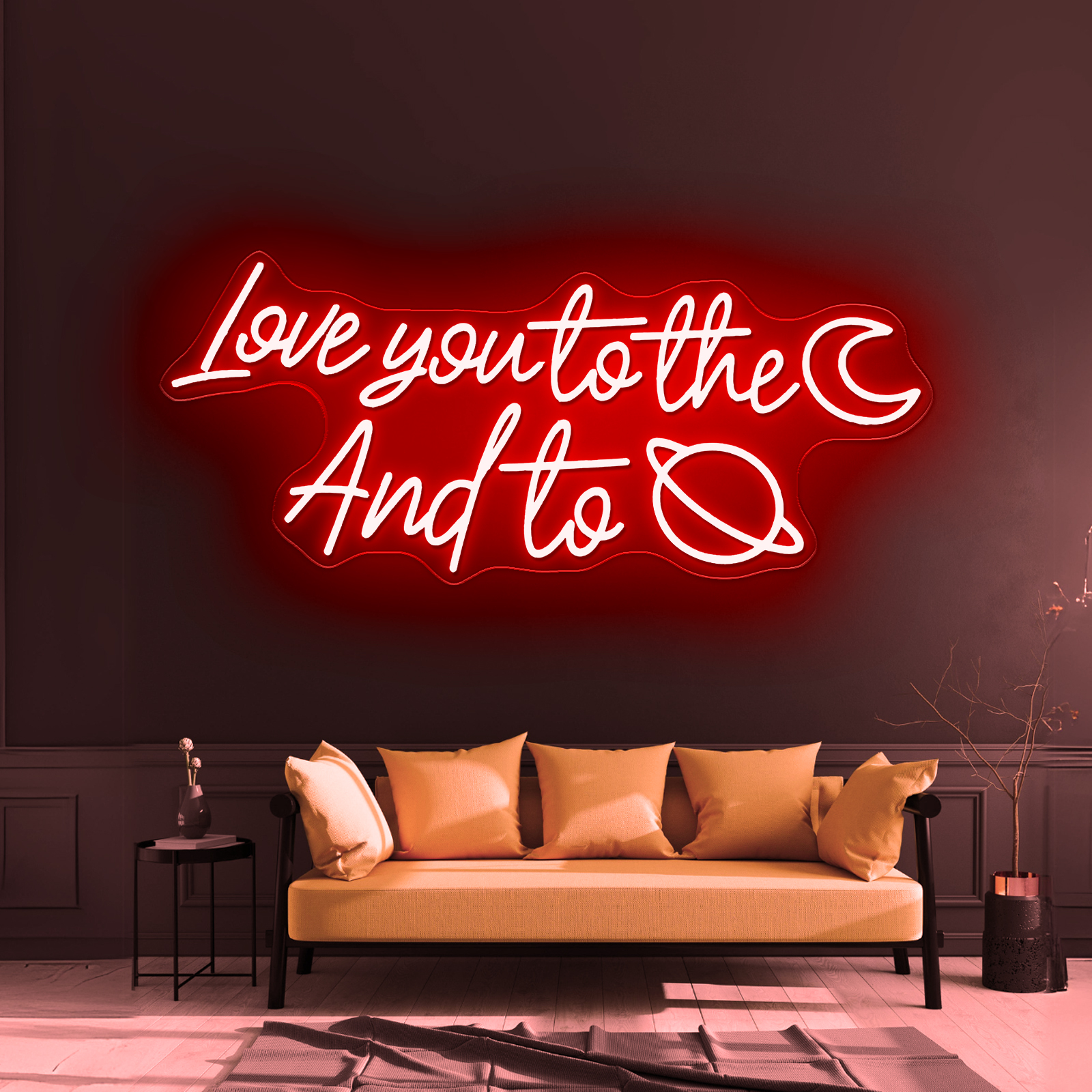 love you to the moon and to saturn_红色